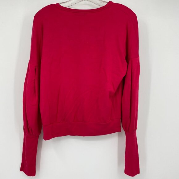 Bailey 44 Red Long Sleeve Basic Sweatshirt | Size S - Picture 3 of 6